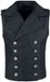 Gothicana by EMP Gothicana Zwart brokaat vest - Heren - XL