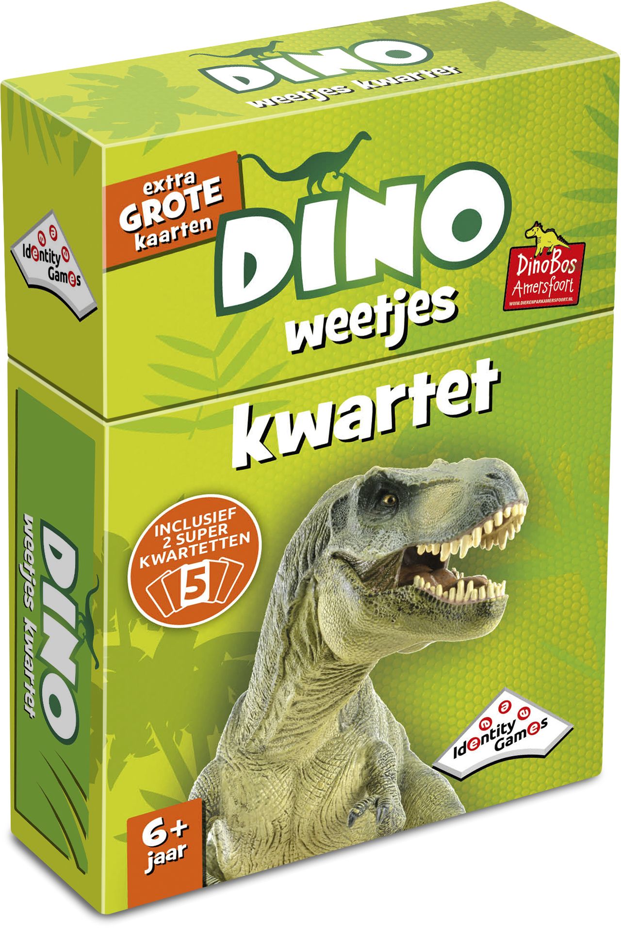 Identity Games Dino Weetjes Kwartet - Card Game - Trivia - Ages 6+