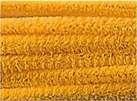 Folia Chenilledraad 50cm lang - 10 stuks okergeel