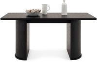 IDIMEX Eettafel GUARDA 160 x 75 cm Zwart