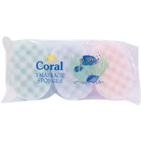 Coral Massage Spons - 3 stuks