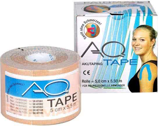 AQ tape 5cm x 5 5meter huidskleur kinesiotape