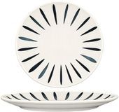 Bonna Dinerbord - Lavis Black - Porselein - 27 cm - set van 6