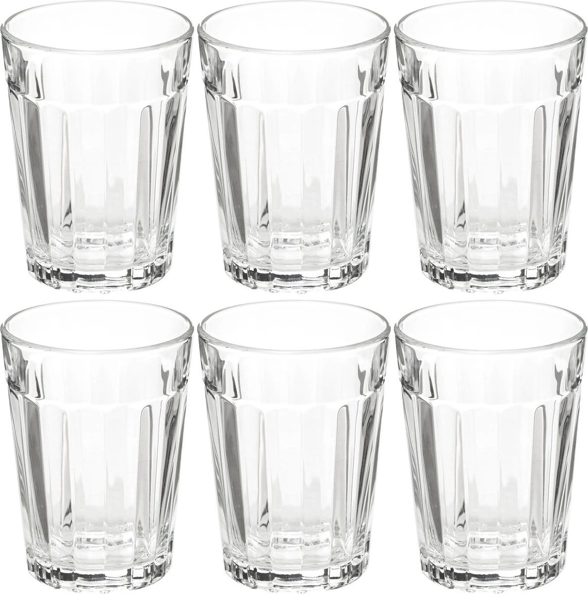 Secret de Gourmet Set van 6x stuks water/sap glazen Lorenz 250 ml van glas - Drinkglazen - Waterglazen