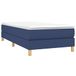vidaXL - Lit - boxspring - 90x200 - cm - tissu - bleu