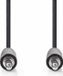 Nedis Câble audio stéréo - 3,5 mm mâle - 3,5 mm mâle - 1,50 m - Noir