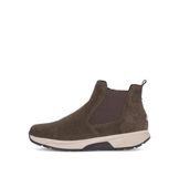 Gabor Rolling Soft art. 0804.02.007 bruin suede enkellaars met rits.