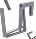 KADAX Support de jardinière en plastique, support de jardinière sans perçage, crochets et support réglables pour jardinière, support de jardinière pour balcon (anthracite)