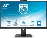 Philips 326P1H - 32" QHD Monitor - USB-C Docking, Webcam, RJ45, 75Hz, IPS