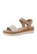 TOM TAILOR Sandaal beige / sand / bruin / wit