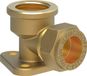 KIRCHHOFF MS wandplaat, blanc, 18 mm x 1/2"BI, raccord à compression pour tube de cuivre
