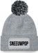Bellatio Decorations Sneeuwpop Muts met Pompon - One Size - Lichtgrijs - Polyester