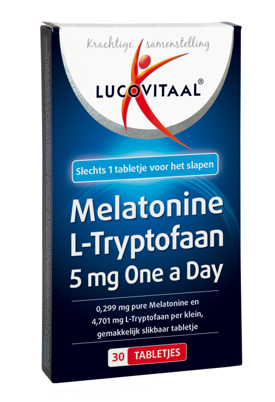 Lucovitaal Lucovitaal Melatonine L-Tryptofaan 5mg Tabletten 30st