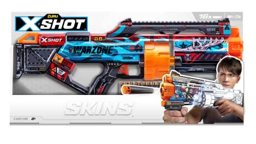 XShot X-Shot SKINS LAATSTE STAND (16 Darts) Warzone door ZURU