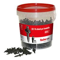 Fischer slagnagel ED 18 – ideaal voor het bevestigen van banken en beugels, kan worden voorgeboord. Het doosje bevat 600 slagnagels, 513848