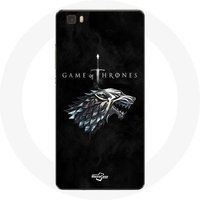 Maniacase Hoesje voor Huawei P8 Lite Game of Thrones seizoen 8 De IJzeren Troon Huis Stark Logo Winter komt eraan