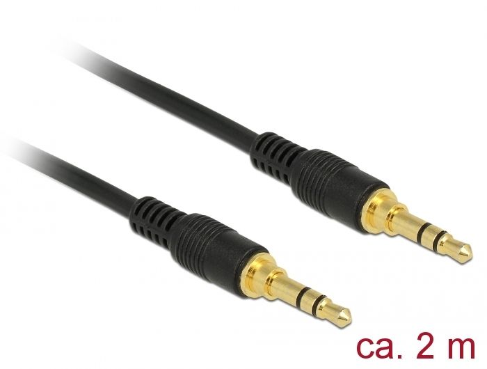 DeLOCK 85549 - Audio kabel - 2 m - Zwart