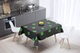 Bonamaison Tafelkleed, Anti-Mold, Sneldrogend, Waterdicht, 100% Polyester Tafellaken, Neon groene rook, 140 x 140 Cm