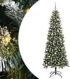 vidaXL Kunstkerstboom Groen 240 cm PVC