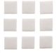 Glorex Hobby mozaiek steentjes/tegeltjes - glas - vierkant - 30x stuks - wit - 2 x 2 cm