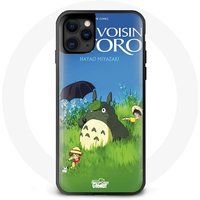 Maniacase Etui voor Iphone 13 Mini Mijn Buurman Totoro Mei Satsuki Kanta gras schepsel wonderen hemel paraplu de Japanse Totoro