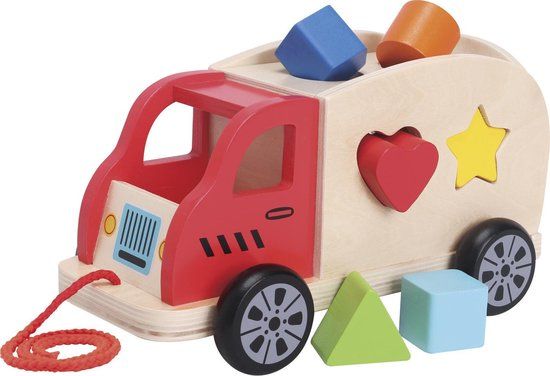 New Classic Toys Kleurrijke Houten Vormentruck - 10564
