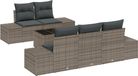 vidaXL Fauteuil Gris Polyrotin