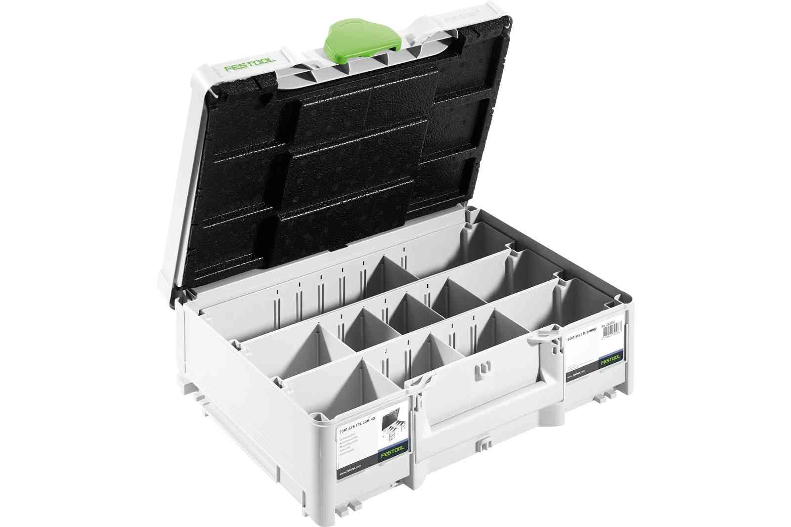 Festool SORT-SYS3 M 137 Opbergdoos - Zwart, Groen, Wit