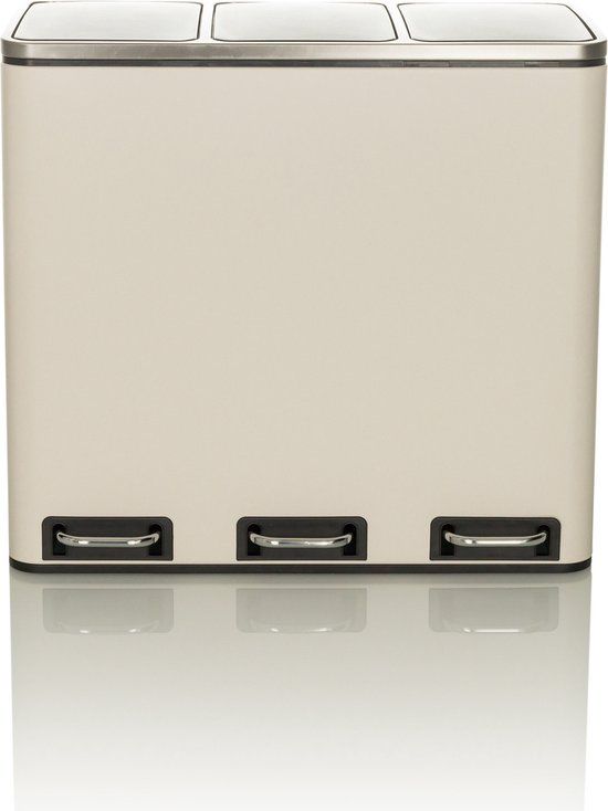 hjh OFFICE CLEAN IX - 54L Pedal Bin - White