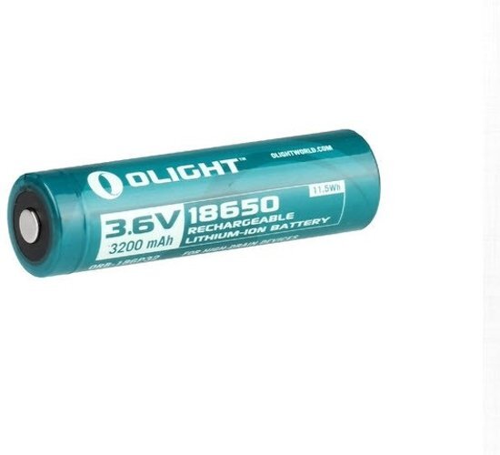 Olight 1 Stuk - 18650 3200mAh oplaadbaar accu voor R20