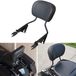 AUFER Afneembare rechtopstaande passagiersrugleuning-sissy bar met rugsteun, kussen, compatibel met Touring Road King Street Glide Electra Glide Road Glide FLHR FLHX FLHT FLTR 2009-2025 (zwart)