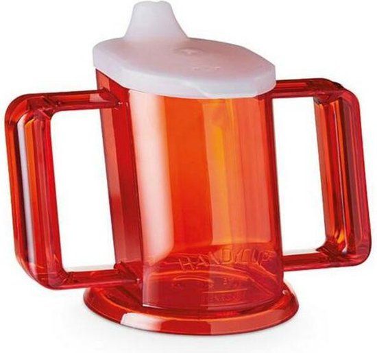 Vitility Beker HandyCup Rood - 237 ml - Kunststof