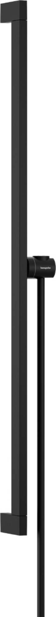 Hansgrohe Unica glijstang 90cm + Isiflex doucheslang 160cm mat zwart