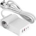 4Smarts GaN 65W Fast Charge Station de charge avec AC/USB/USB-C Blanc