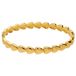Lucardi - Dames Stalen goldplated bangle harten - Armband - Staal - Goudkleurig