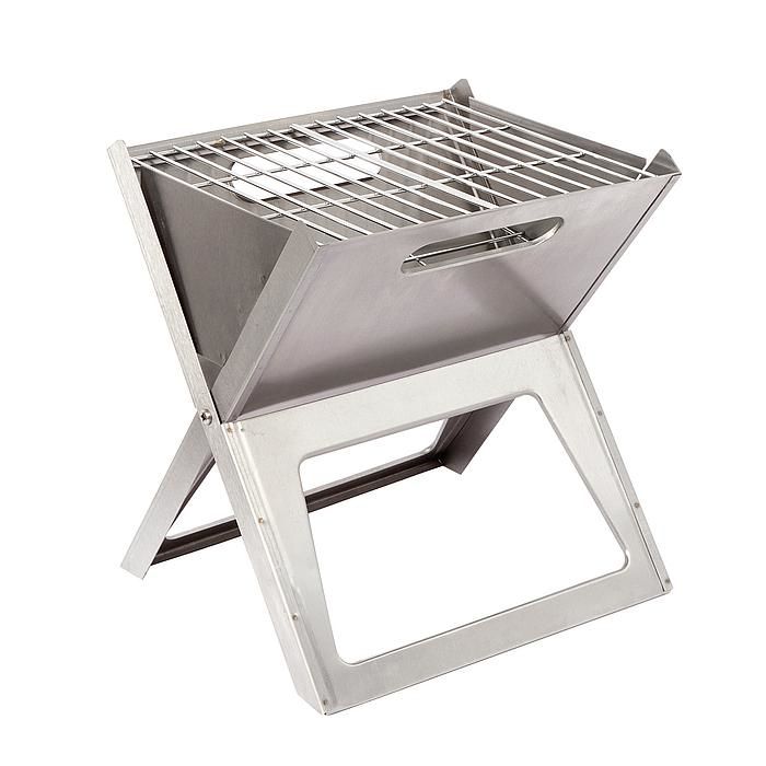 Bo-Camp Notebook Compact Barbecue - Metallic - Houtskool