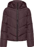 ONLY - ONLCLAIR PUFFER HOOD JACKET CC OTW - Fille - Veste matelassée - Polyester - Taille M - Fudge