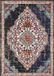 Safavieh Boho Chic Geweven Vloerkleed voor Binnen, Monaco Collectie, MNC254, in Zwart & Blauw, 122 X 170 cm