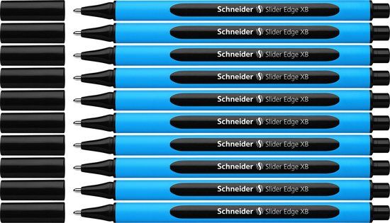 Schneider Schrijfwaren Schneider Slider Edge XB Balpen - Zwart - 10 stuks