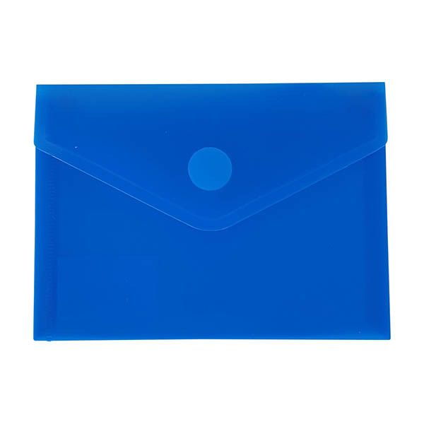 Bronyl documentenvelop A6 transparant blauw