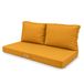 Coussin pour meubles de jardin, housse amovible, coussin d'extérieur, 100 x 50 cm, coussin de rechange pour fauteuil, canapé et chaise d'extérieur, imperméable et confortable, jaune