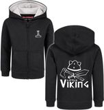 Sprüche Metal-Kids - Little Viking Kinder vest zwart Biologisch katoen - Maat 164