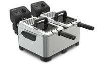 Tefal Double Pro FR3610 - Dubbele Frituurpan - 7L - 3600W - Zwart/RVS