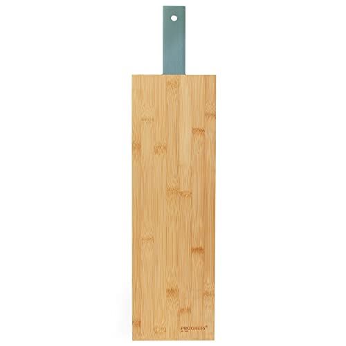Progress BW09827GEU7 Shimmer 60cm Chopping Board - Bamboo - Green Shimmer Handle