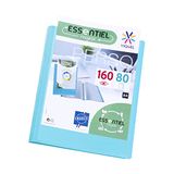 Viquel - Zichtmap voor 160 weergaven A4 - Aanpasbare binder - Gladde en transparante hoezen - Recycle Essential - Turquoise blauw