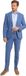 Kostuum Wol Blauw - Maat 52 - Heren