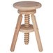 Ronde houten draaiknop, ongeschilderd, 29 x 29 x 64 cm
