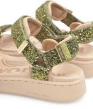 Woden Line Glitter Sandalen Groen EU 38 Vrouw