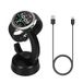 kwmobile sporthorloge laadstation geschikt voor Amazfit Bip 6 / Active 2 A2437 A2434 oplader - Smartwatch lader en houder - Met magneet en 100 cm kabel in zwart