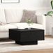 vidaXL Salontafel Zwart Eiken 55 x 55 x 31 cm